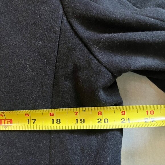 Hush Anders Revere wool blend midi trench jacket Sz M - Picture 13 of 14